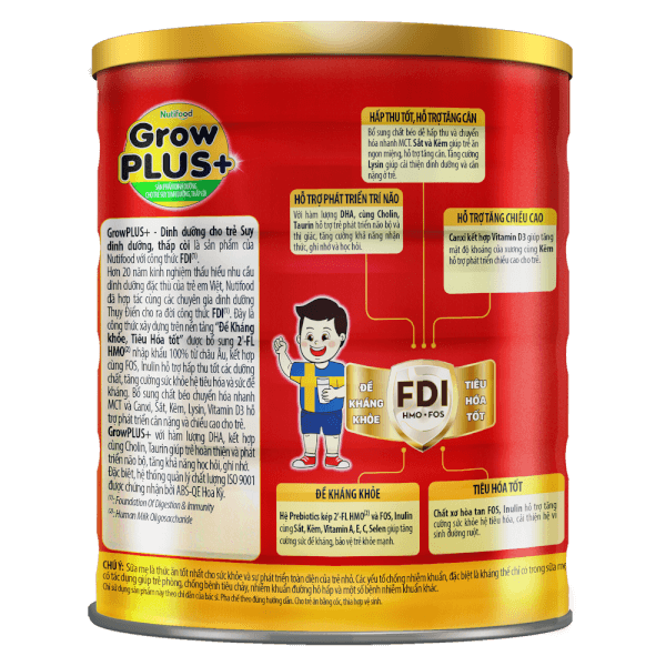 Sữa GrowPlus+ Đỏ 1+ 1,5kg (1-2 tuổi) (Giao bao bì ngẫu nhiên)