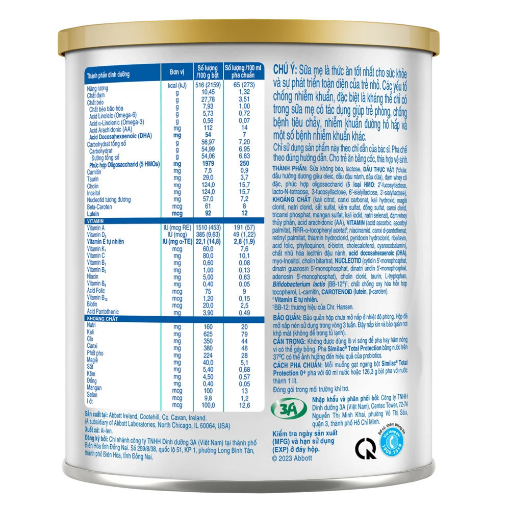 Sữa Similac Total Protection 0+ 380g (0-12 tháng)