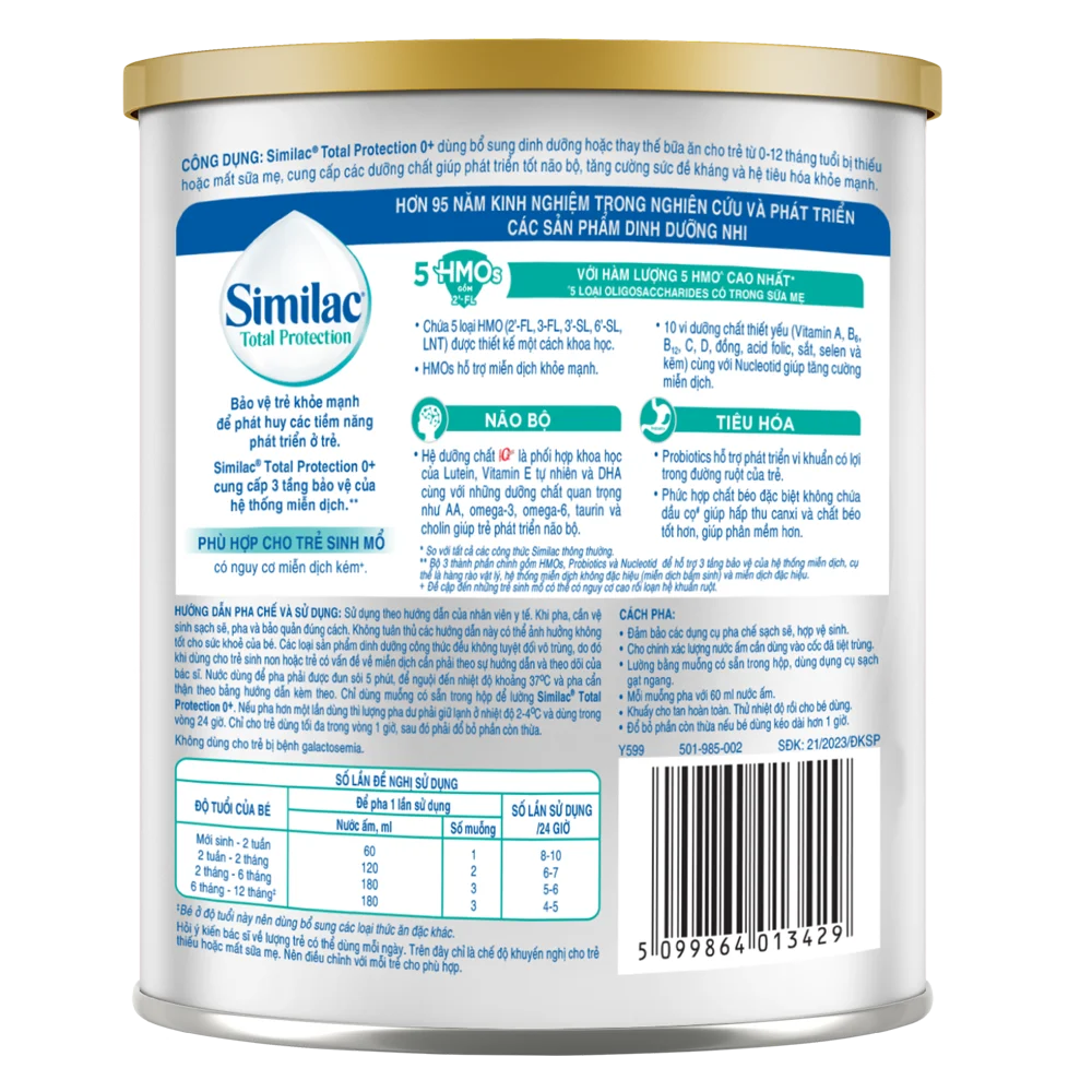 Sữa Similac Total Protection 0+ 380g (0-12 tháng)
