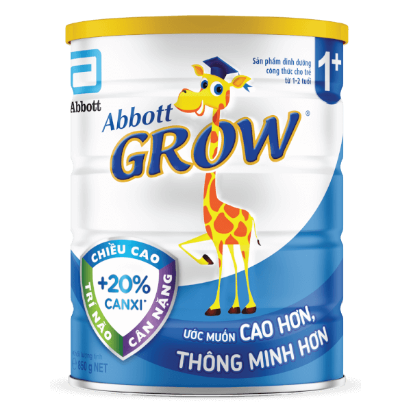 Sữa Abbott Grow 1+ 850g (1-2 tuổi) (Tên cũ: Abbott Grow 3 900g)