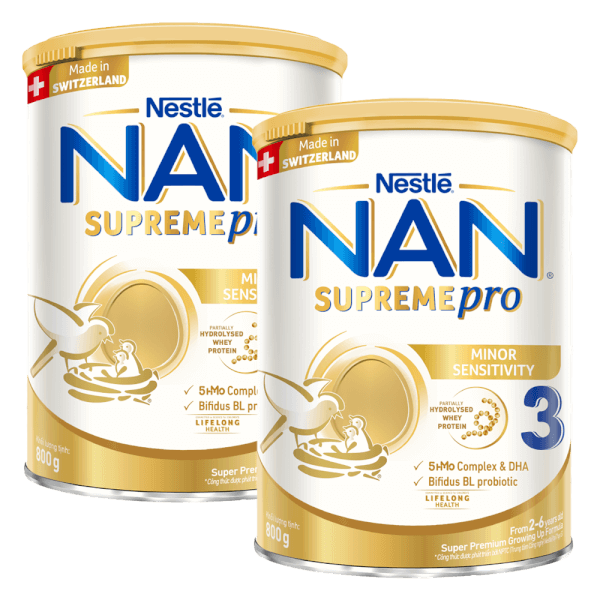 Combo 2 Sữa NAN SUPREME PRO số 3 800g (2-6 tuổi)