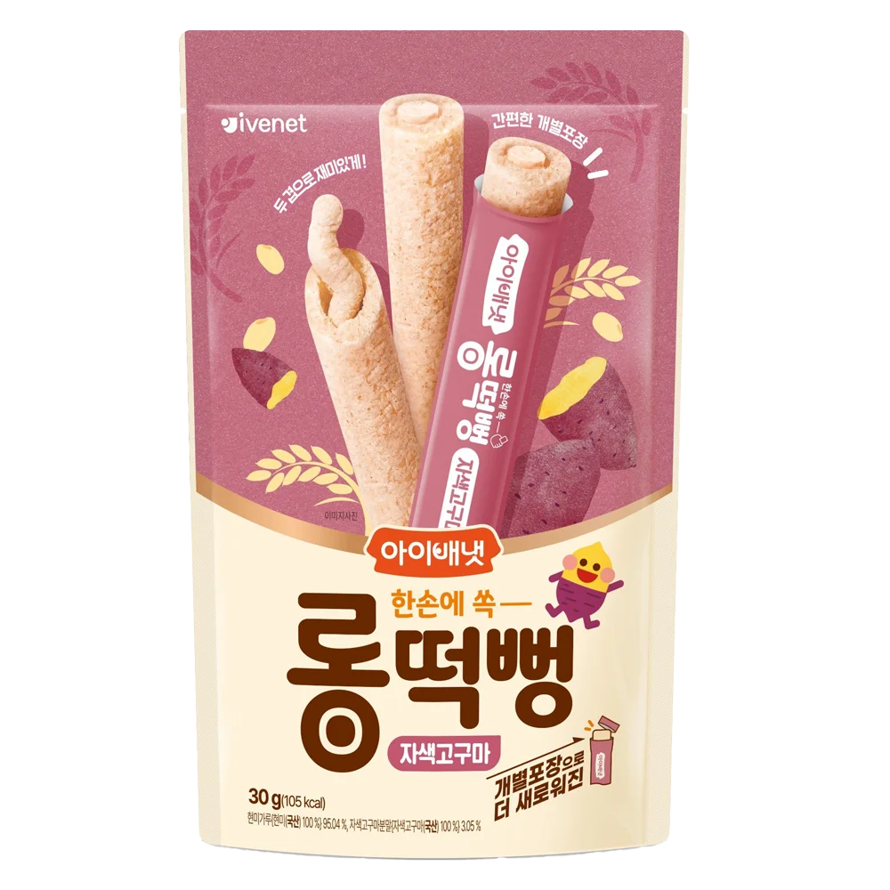 Bánh gạo que Ivenet vị khoai lang tím 30g