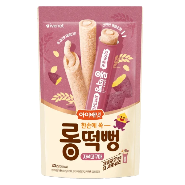 Bánh gạo que Ivenet vị khoai lang tím 30g
