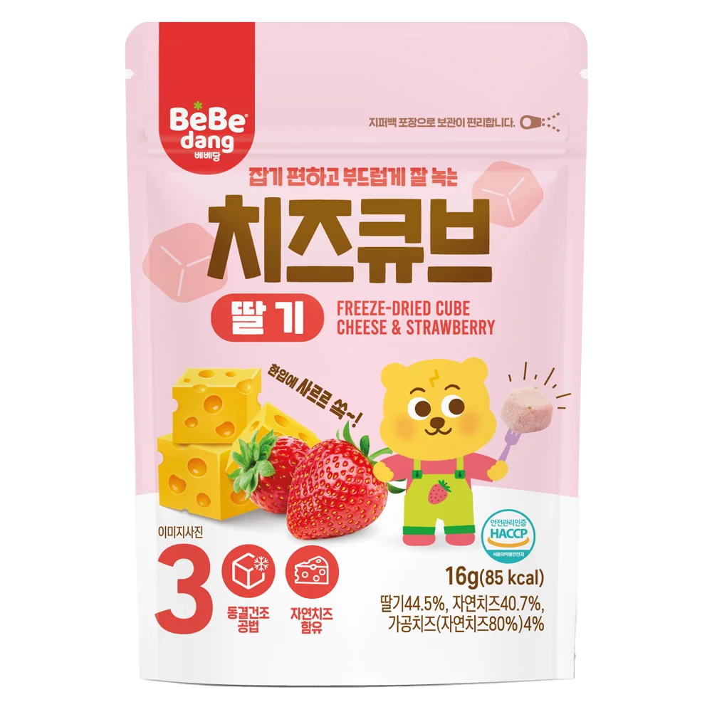 Phô Mai Sấy Lạnh Bebedang Vị Dâu