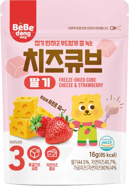 Phô Mai Sấy Lạnh Bebedang Vị Dâu