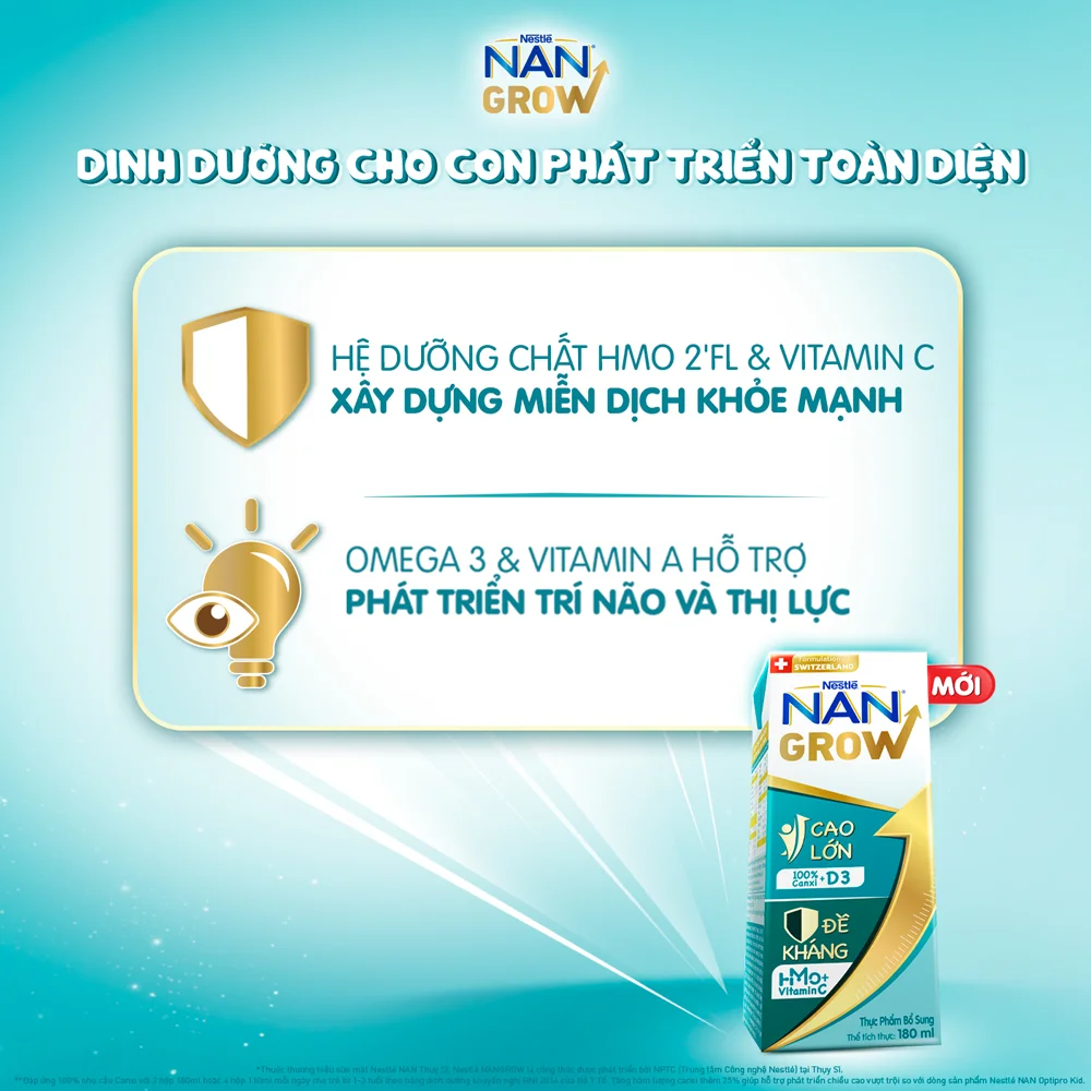 Thực phẩm bổ sung Nestlé NANGROW 6 (4x180ml)