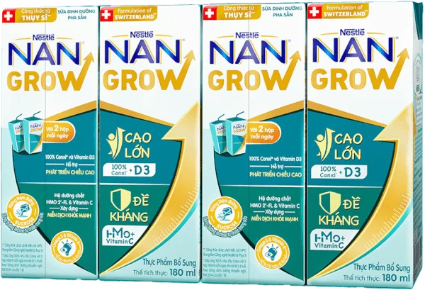 Thực phẩm bổ sung Nestlé NANGROW 6 (4x180ml)