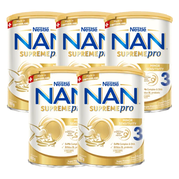 Combo 5 Sữa NAN SUPREME PRO số 3 800g (2-6 tuổi)