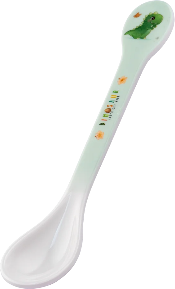 Thìa ăn dặm melamine cao cấp Moreware (2 cái/vỉ, 9013, khủng long) (giao mẫu ngẫu nhiên)