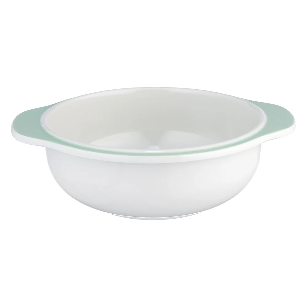 Bát ăn dặm melamine cao cấp Moreware (W6082, tay cầm, khủng long)
