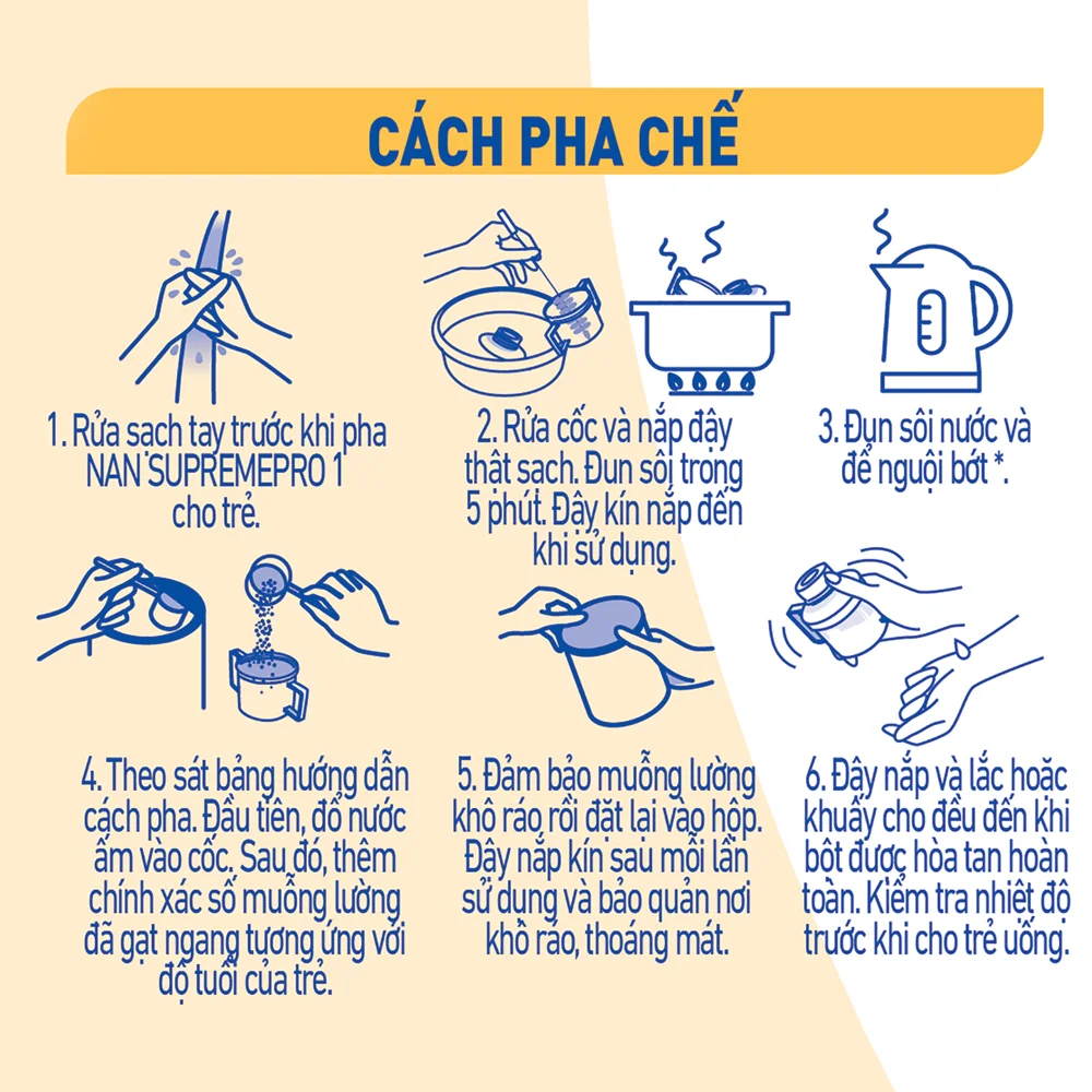 Sữa NAN SUPREME PRO số 1 800g (0-12 tháng)