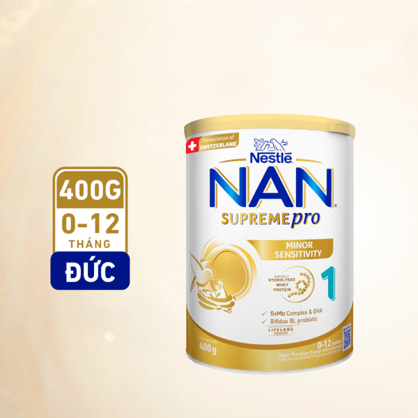 Sữa NAN SUPREME PRO số 1 400g (0-12 tháng)