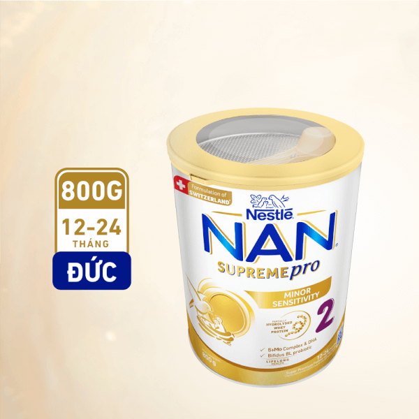 Sữa NAN SUPREME PRO số 2 800g (12-24 tháng)