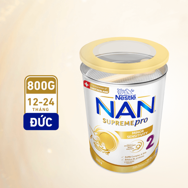 Sữa NAN SUPREME PRO số 2 800g (12-24 tháng)