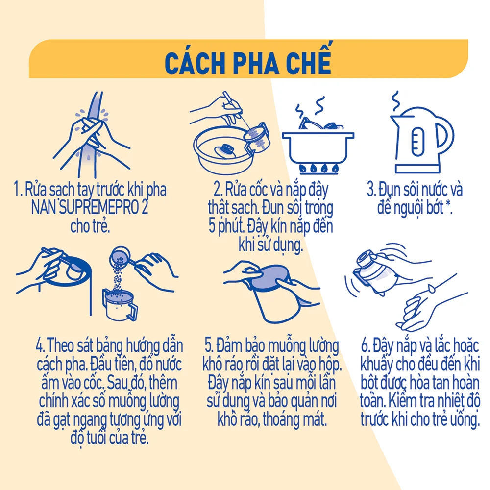 Sữa NAN SUPREME PRO số 2 800g (12-24 tháng)