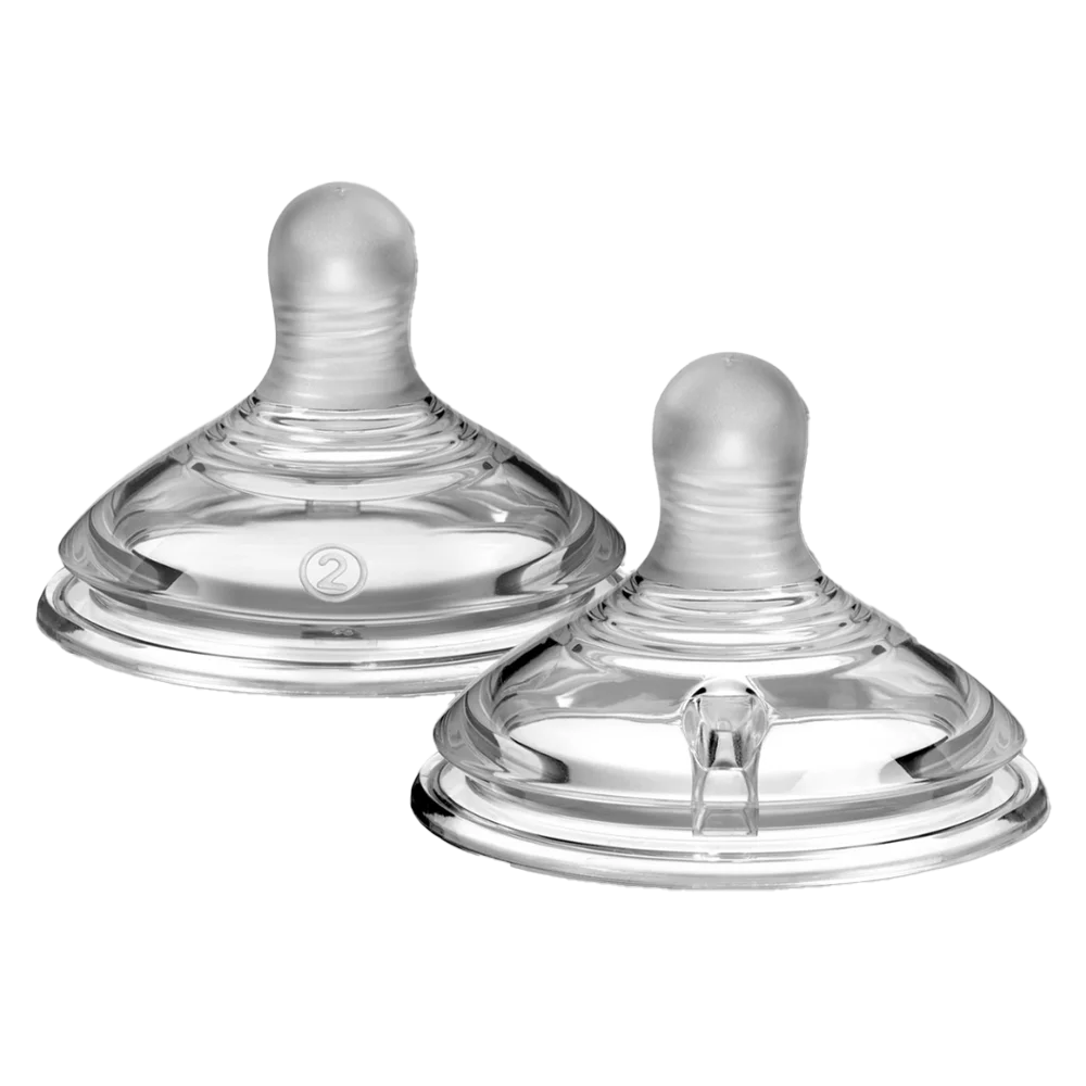 Núm ty silicon siêu mềm tự nhiên cho bé Tommee Tippee Natural Start  Medium Flow 3-6 tháng (vỉ đôi)