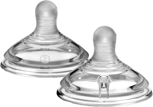 Núm ty silicon siêu mềm tự nhiên cho bé Tommee Tippee Natural Start  Medium Flow 3-6 tháng (vỉ đôi)