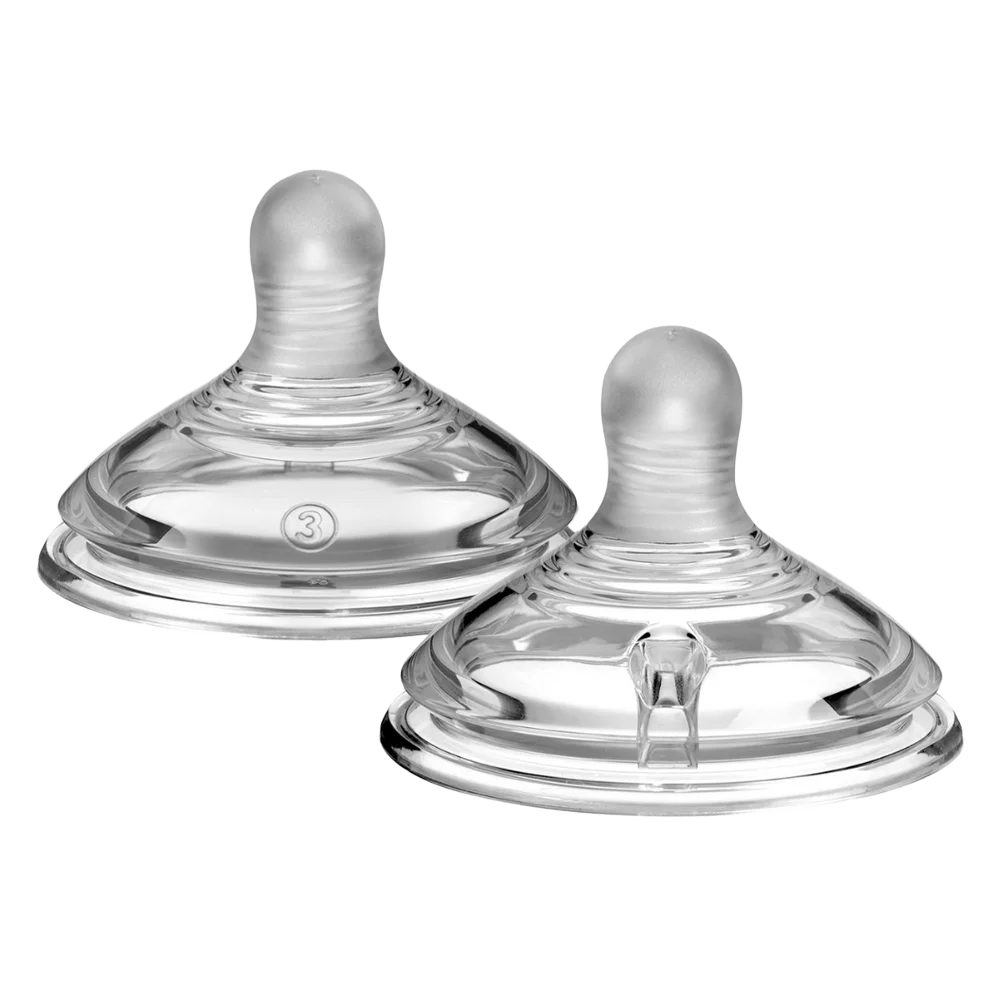 Núm ty silicon siêu mềm tự nhiên cho bé Tommee Tippee Natural Start  Fast Flow từ 6 tháng (vỉ đôi)