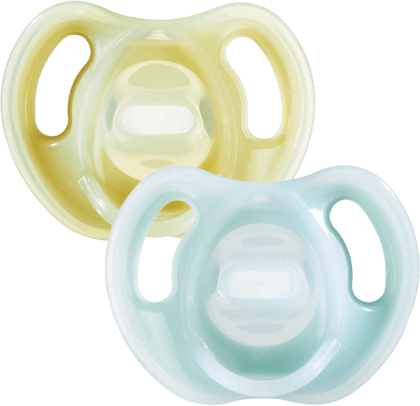 Ty ngậm silicon siêu nhẹ cho bé Tommee Tippee Ultra Light 6-18 tháng (vỉ đôi)