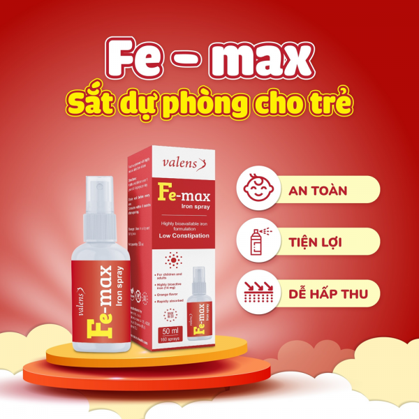 Thực phẩm bảo vệ sức khỏe Fe-max Iron Spray