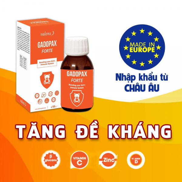 Siro Tăng Đề Kháng Bé GADOPAX FORTE (từ 0 tuổi)