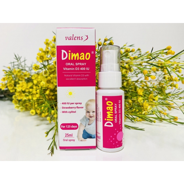 Xịt bổ sung Vitamin D3 thuần DIMAO ORAL SPRAY 400IU