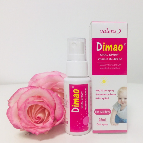 Xịt bổ sung Vitamin D3 thuần DIMAO ORAL SPRAY 400IU