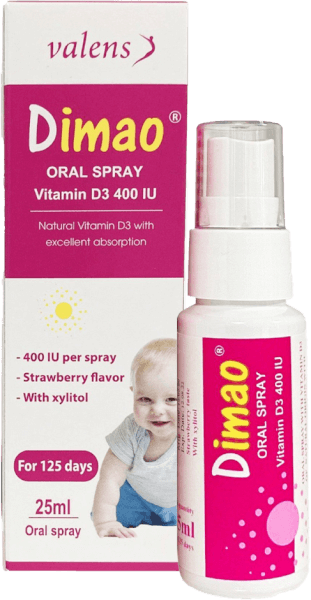 Xịt bổ sung Vitamin D3 thuần DIMAO ORAL SPRAY 400IU