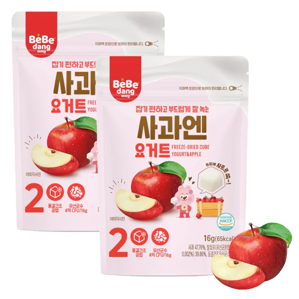 Combo 2 Sữa Chua Sấy Bebedang Vị Táo