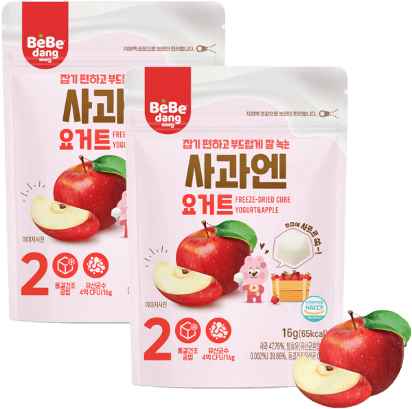 Combo 2 Sữa Chua Sấy Bebedang Vị Táo