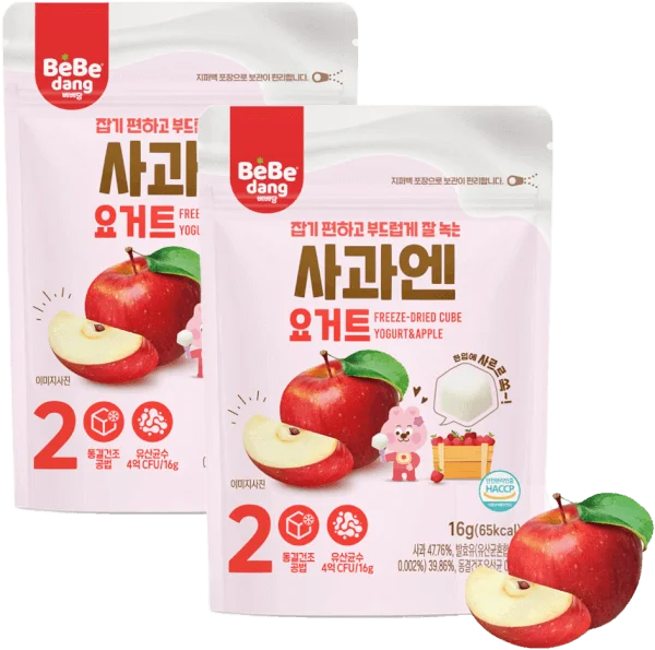Combo 2 Sữa Chua Sấy Bebedang Vị Táo