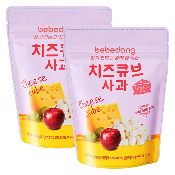Combo 2 Phô Mai Sấy Lạnh Bebedang Vị Táo