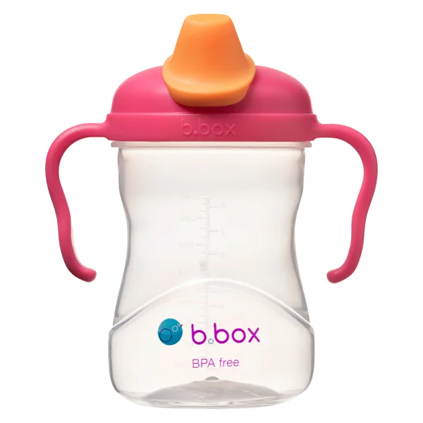 Bình uống nước vòi sillicone Bbox 240ml (màu hồng, Bbox-621)