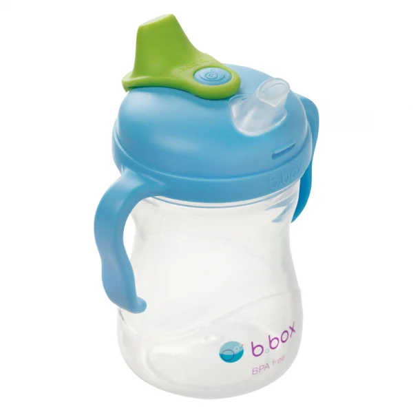 Bình uống nước vòi sillicone Bbox 240ml (màu xanh, Bbox-620)