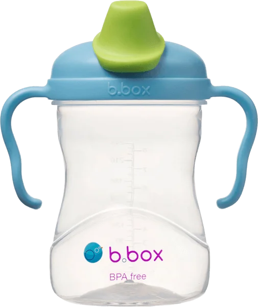 Bình uống nước vòi sillicone Bbox 240ml (màu xanh, Bbox-620)