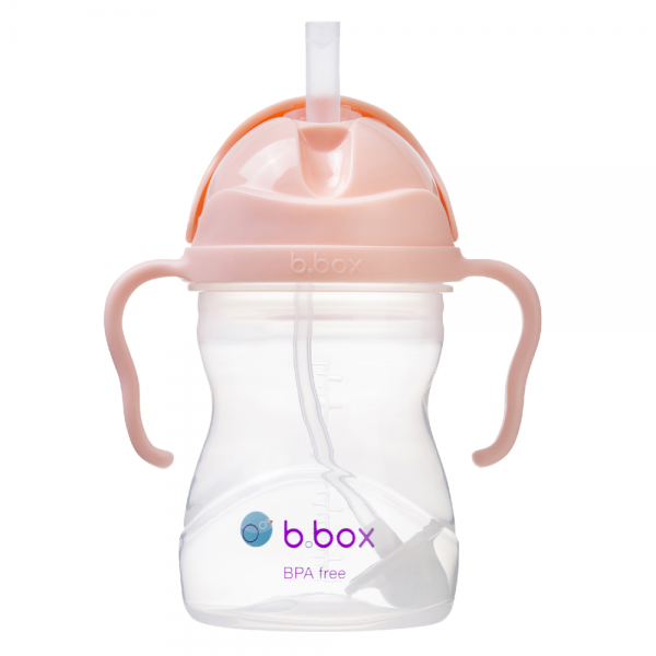 Bình nước 360 độ cho bé tập uống nước Bbox 240ml (màu cam pastel, Bbox-521)