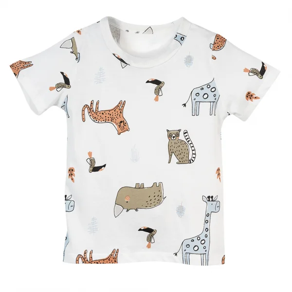 Bộ bé trai ngắn Animo Easy HN0724055 (1-4Y,Trắng)