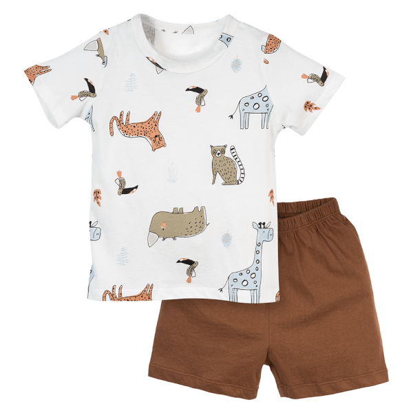 Bộ bé trai ngắn Animo Easy HN0724055 (1-4Y,Trắng)