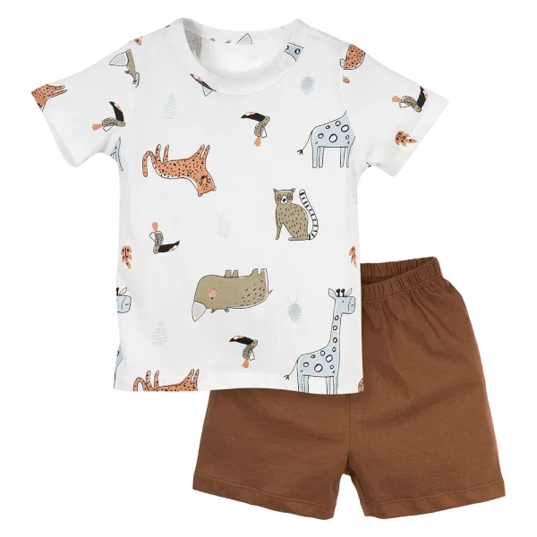 Bộ bé trai ngắn Animo Easy HN0724055 (1-4Y,Trắng)