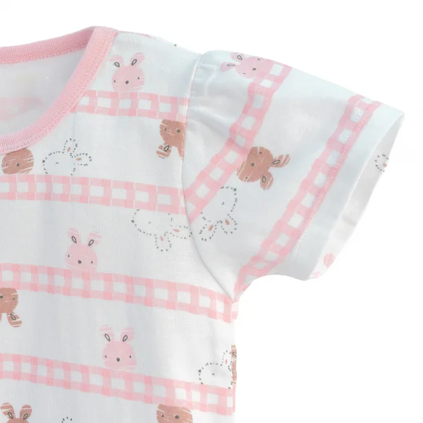 Bộ bé gái ngắn Animo Easy KN0724047 (1-4Y,Hồng)