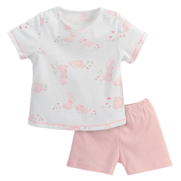 Bộ bé gái ngắn Animo Easy BH0724042 (1-4Y,Hồng)