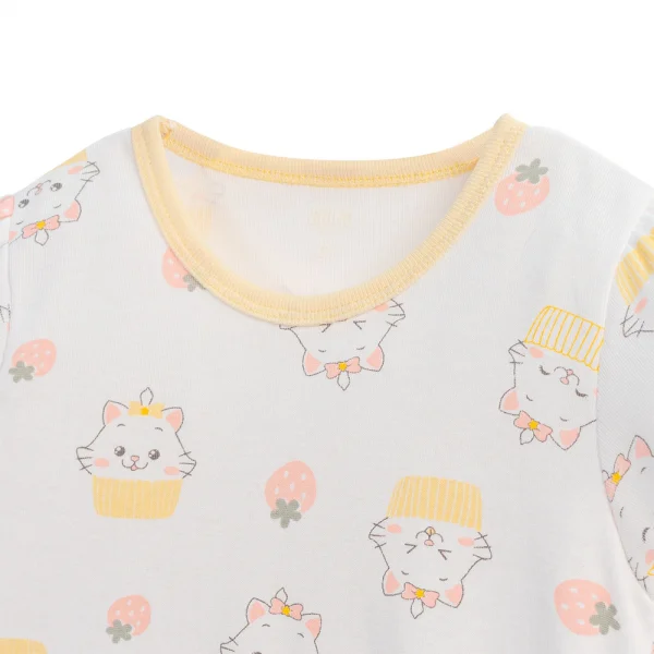 Bộ bé gái ngắn Animo Easy BH0724044 (1-4Y,Vàng)