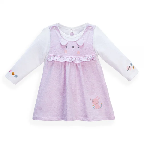 Đầm bé gái Hoa và Bướm Animo VD1223056 (6M-6Y,Hồng tím)