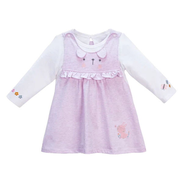 Đầm bé gái Hoa và Bướm Animo VD1223056 (6M-6Y,Hồng tím)