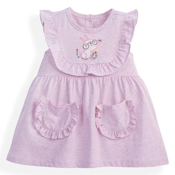 Đầm bé gái Hoa và Bướm Animo VD1223055 (6M-6Y,Hồng tím)