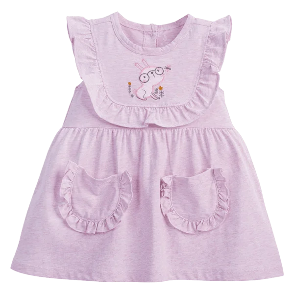 Đầm bé gái Hoa và Bướm Animo VD1223055 (6M-6Y,Hồng tím)