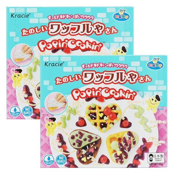 Combo 2 Kẹo sáng tạo bánh Kếp - Popin cookin Tanoshii Waffle New
