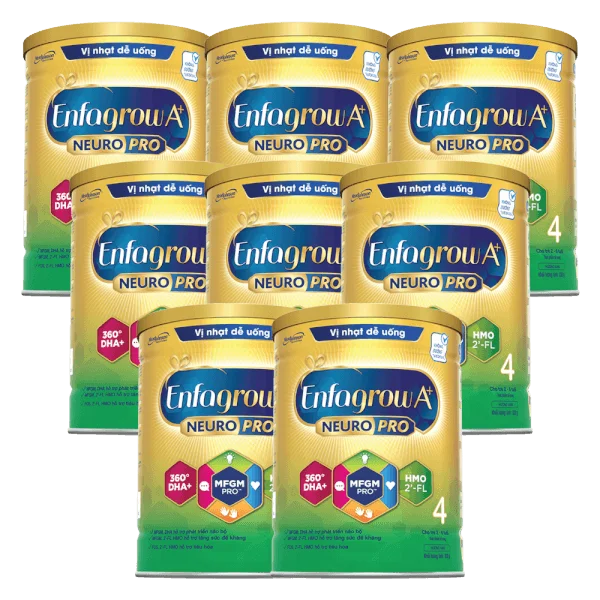 Combo 8 Sữa Enfagrow A+ số 4 830g (2-6 tuổi) 2Flex