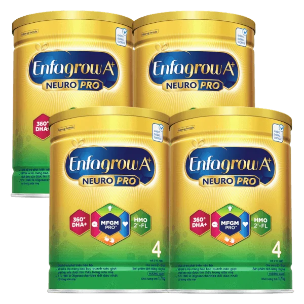 Combo 4 Sữa Enfagrow A+ số 4 1700g (2-6 tuổi) 2Flex