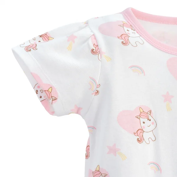 Bộ bé gái ngắn Animo Easy KN0724049 (1-4Y,Hồng)